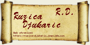 Ružica Đukarić vizit kartica